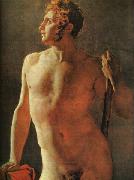 Jean-Auguste Dominique Ingres Male Torso oil